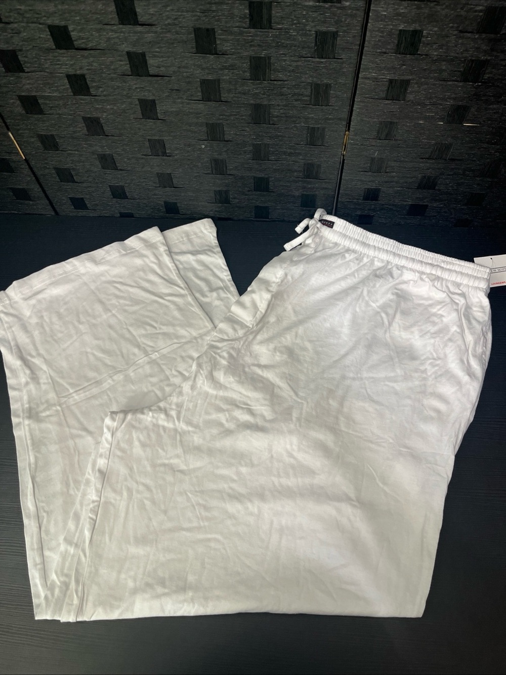 Andrew Scott Men's White Lounge Pants Size 4X NWOT